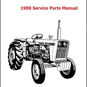 Fits Ford - 1900 Tractor Technical Parts & Operator Maintenance Manual Set