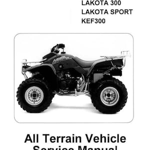 Fits Kawasaki -  1995-2004 Lakota KEF300 Service Repair Workshop Manual  ATV (0103) fits Kawasaki   - Download now Kawasaki
