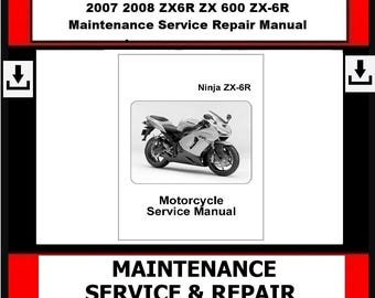 ライスボウル2006 公式パンフレット 2007 2008 ZX6R ZX 600 ZX-6R Maintenance Service Repair Manual - Etsy