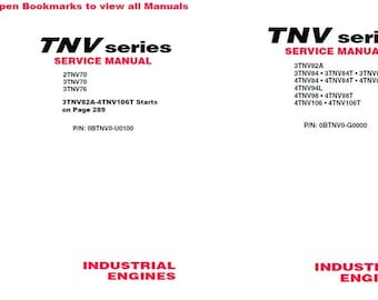 70 106 Manual de serviço e reparo abrange 2TNV70 a 4TNV106T (15 modelos no total)