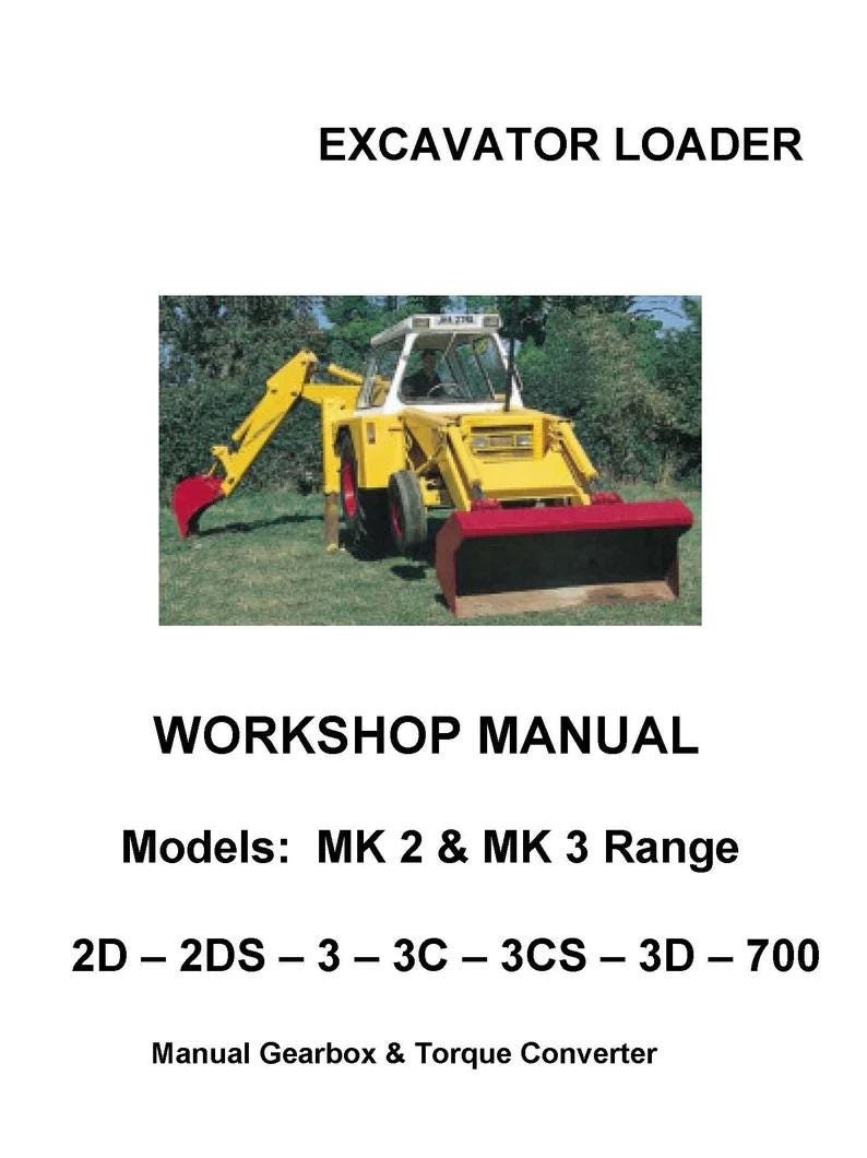 Fits JCB - MK2 & MK3 Range 2D-DS 3-C-CS-D 700 Excavator Loader