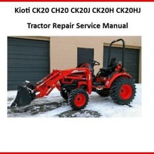 Workshop Repair Service Manual Kioti CK20 CH20 CK20J CK20H CK20HJ Tractor