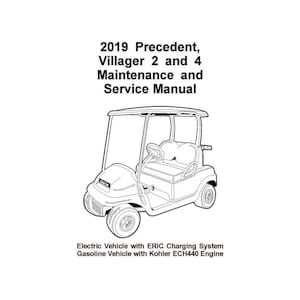Club Car に適合 - 2019 Precedent GAS & ELECTRIC CART メンテナンス サービス マニュアル 67530