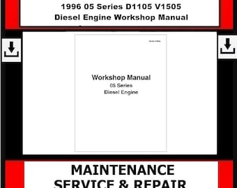 Download Now - 1996 05 Series D1105 V1505 Diesel Engine Workshop Manual fits kubot
