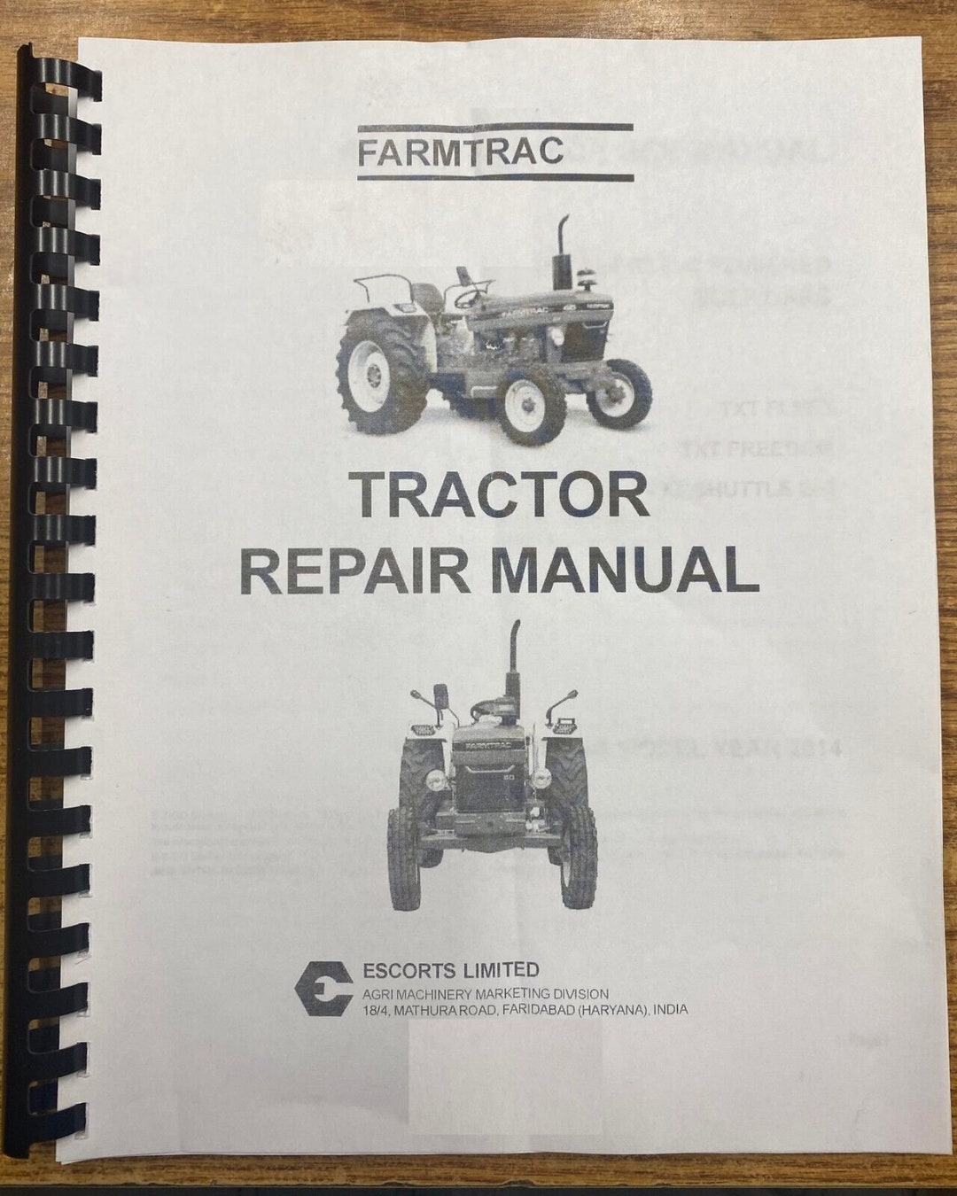 Tractor Repair Manual Farmtrac 50 55 & 60 Farm Etsy