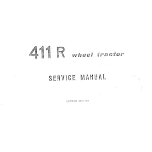 411 Wheel Tractor Service Repair Manual Fits Fiat 411 R image 1