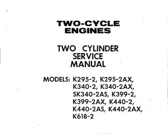 Download Now - K295-2 - K618-2 Engine Two-Cycle Service Repair Manual Fits