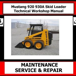 920 930A Skid Loader Technical Workshop Manual