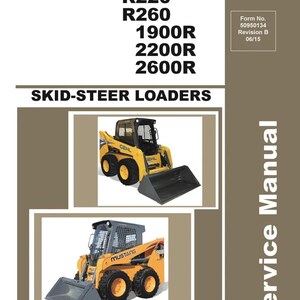 Fits Gehl - R190 R220 R260 Skid Steer Loaders Technical Service Repair Manual