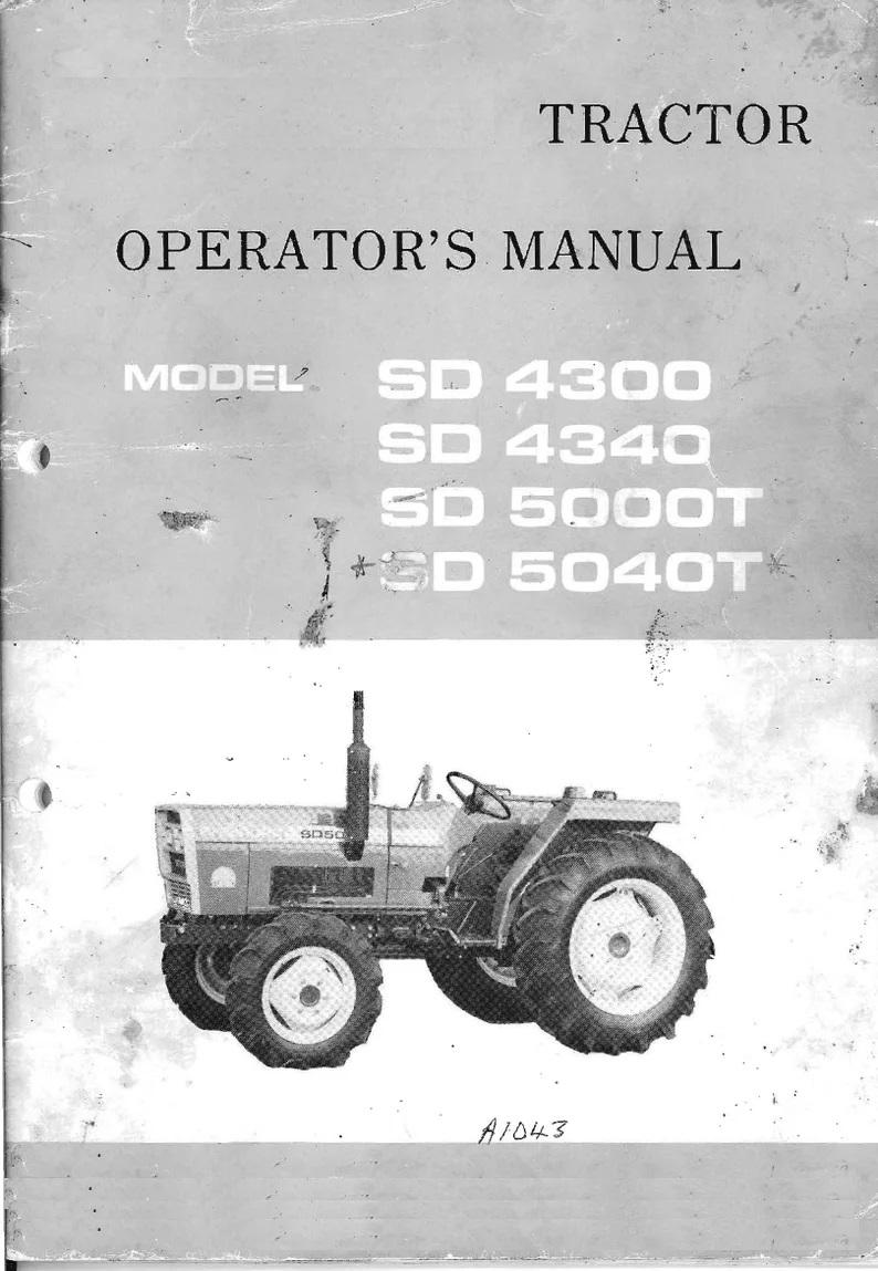 Adatto per IHI-Shibaura - SD4300 4340 5000t 5040t Manuale di manutenzione dell'operatore del trattore