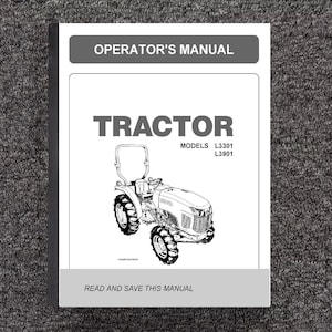 Fits Kubota - BX1500 BX1830 BX2230 Tractor Operator's Maintenance