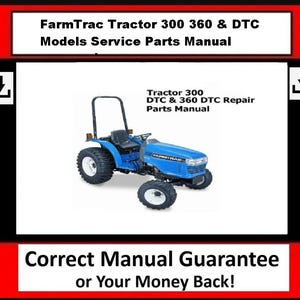FITS FARM Trac-300 360 & DTC Models Service Parts Manual Tractor