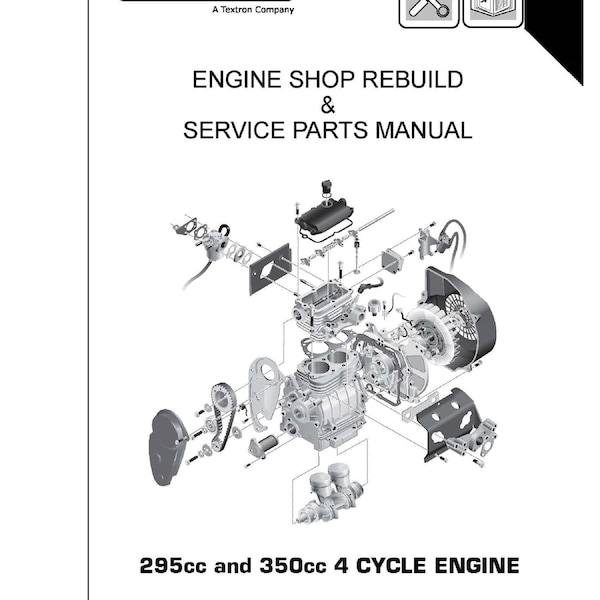 1992- 2007 295cc 350cc Golf Cart Engine Workshop Manual EZ