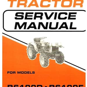 B6100D B6100E B7100D Tractor Workshop Overhaul Manual Kubota 500+ Pages