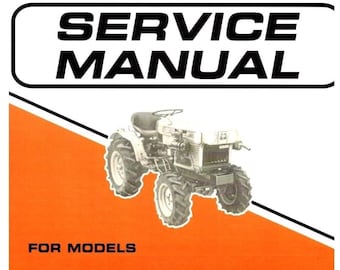 Manuale di revisione officina trattore B6100D B6100E B7100D Kubota oltre 500 pagine