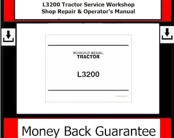 Kubota - L3200 Tractor Service Workshop Shop Repair Manual & Operators Manual