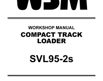 Manuale di officina tecnica per minipala SVL95-2S Kubota