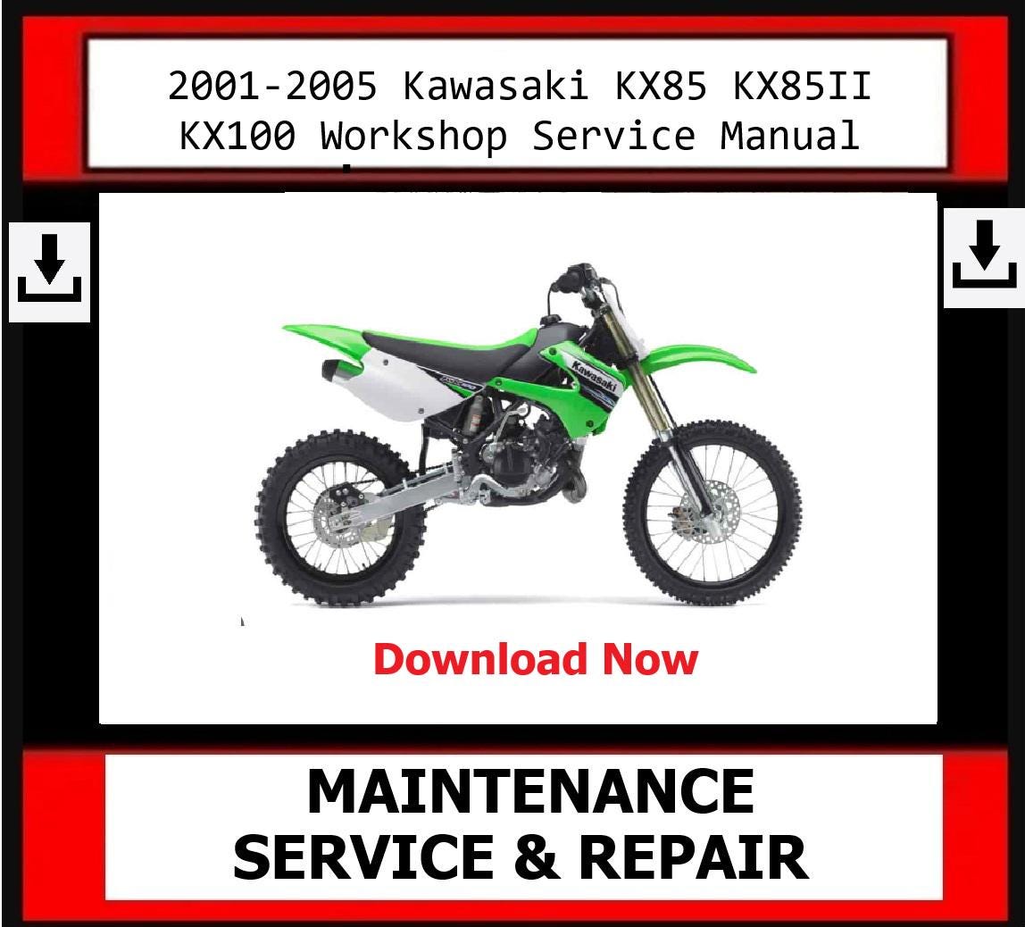 2001-2005 KX85 KX85II KX100 Service Manual - Etsy