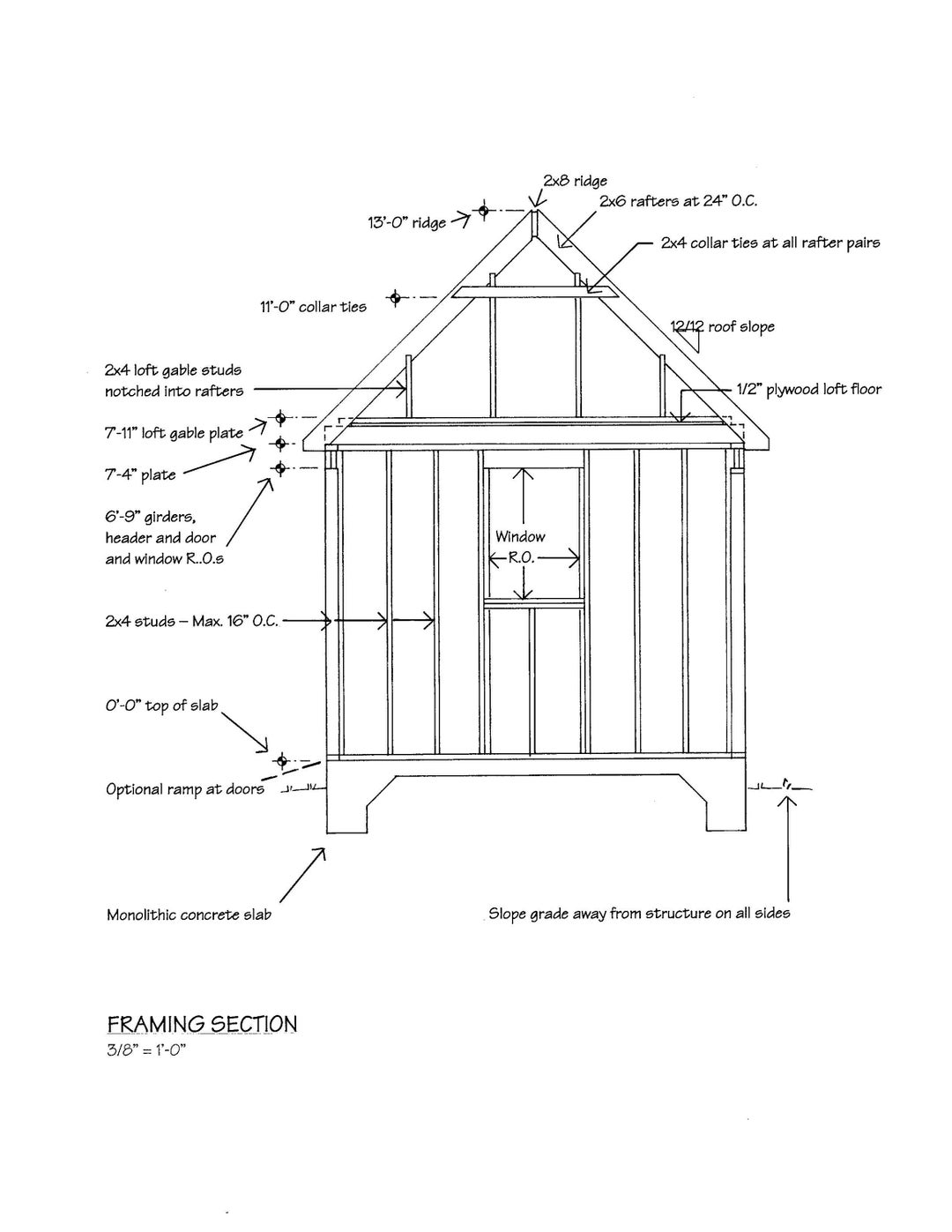 10x14 All Purpose Storage Shed Building Plans Etsy