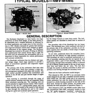 Download Now - Service Manual Quadrajet Carburetor 4MV-4MC-M4ME-M4MC 1981