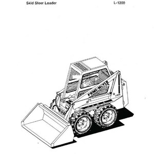 Paper Manual - 1200 Skid Steer Loader Operator&#39;s Maint Manual Fits L-1200