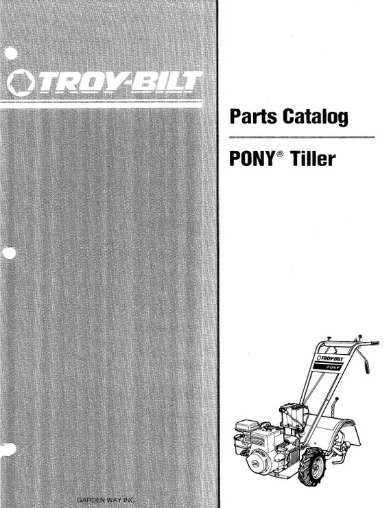 Troy bilt on sale pony service manual