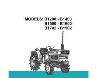 Passend für Kubota - B1200 B1400 B1500 B1600 B1702 B1902 Traktor Bedienungsanleitung