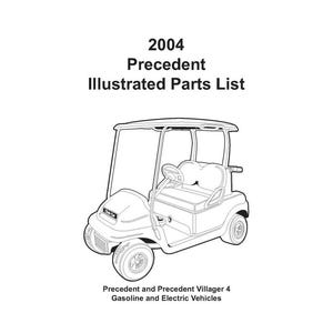 Fits CLub Car -2004 Gas-Electric Golf Cart Illustrated Service Parts List Manual Fits Precedent fits EZGo
