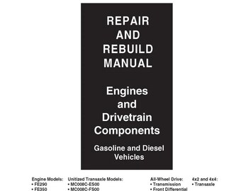290 350 400 Engine Golf Cart Technical Workshop Repair Manual Fits  FE290 FE350 FE40