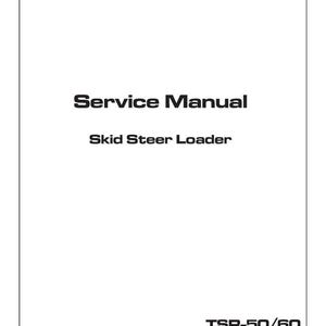 Fits Terex - 2010 TSR50 TSR60 Skid Steer Loader Service Workshop Manual