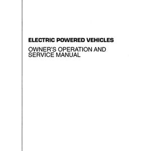 Fits EZGO -1989-1996 ELECTRIC Golf Cart Workshop Service Manual