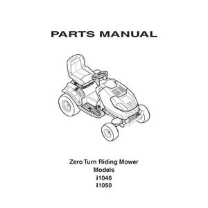 Fits Cub Cadet - Models i1046 i1050 Zero Turn Riding Mower Service Parts Manual