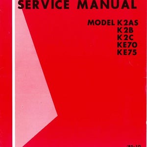 Fits Mitsubishi - K2AS K2B K2C KE70 KE75 Diesel Engine Service Manual