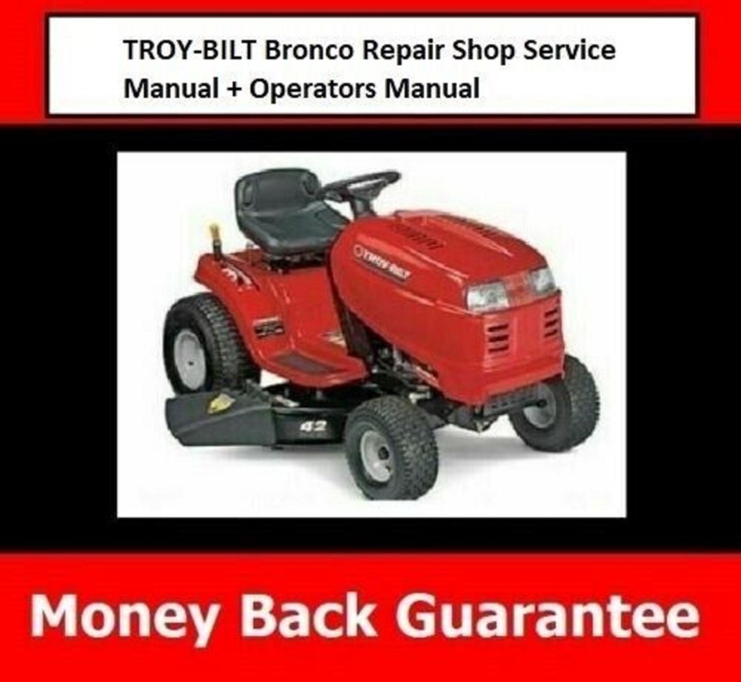Cd Repair Shop Service Manual CD Operators Manual TROYBILT Etsy