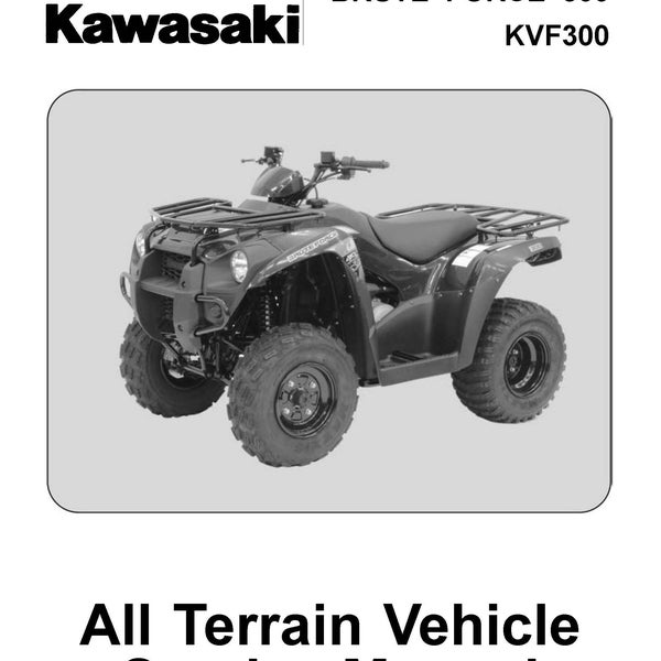 2012 Manual de Servicio Técnico Brute Force 300 KAWASAKI Brute Force 300 KVF 300