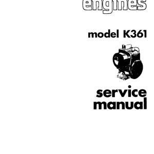 Jetzt herunterladen - K361 Motor Service Reparaturanleitung passt K-Serie