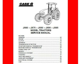 Manuale di riparazione del servizio di officina dei trattori JX60 JX70 JX80 JX90 JX95