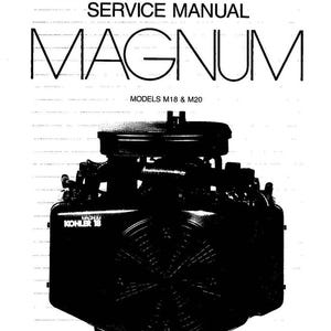 Fits Kohler - Magnum M18 M20 Engine Twin-Cyl Service Repair Manual