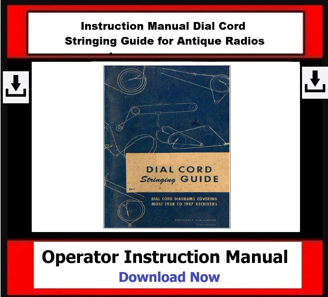 Download Now - Instruction Manual Dial Cord Stringing Guide for