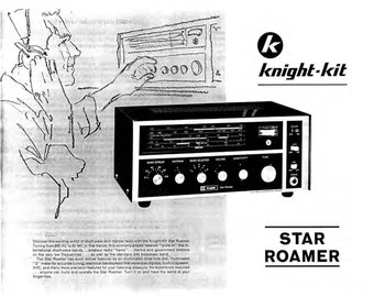 4 Star Roamer Receiver Shortwave Radio Owner Manual Fits Bama K4XL's