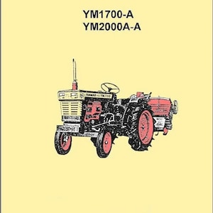 Fits Yanmar - YM1700-A YM2000A-A Tractor Service Parts Manual
