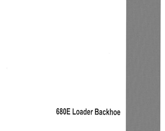 Fits Case - 680E Loader Backhoe Service Parts Manual