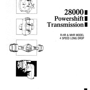 Fits Clark-Hurth - 28000 1995 R-HR 4-Speed LD PS Transmission Service Repair Manual MHR284