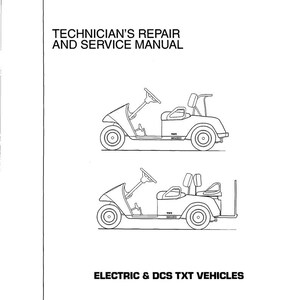Fits EZGO -1997 Electric Golf Cart Technical Workshop Repair Manual