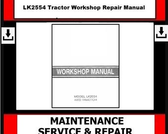 Manual de taller para tractor Kioti LK2554