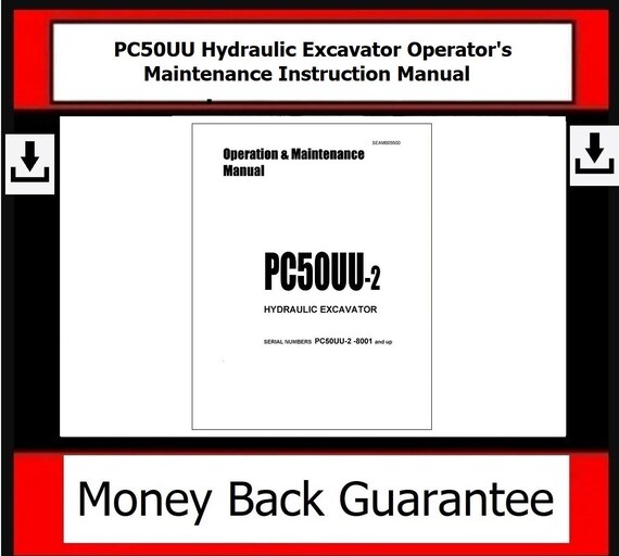 Komatsu - PC50UU Hydraulic Excavator Operator Maintenance Instruction Manual