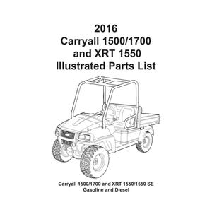 クラブカー2016ガスディーゼルゴルフカートに適合図解サービス部品リストマニュアル1500 1700およびXRT 1550キャリーオールクラブカーに適合