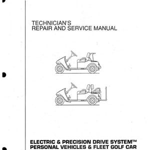 Pasuje do EZGO - 2001 - 2003 Elektryczny wózek golfowy TXT Shuttle 2+2 Instrukcja techniczna warsztatu naprawczego