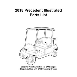 クラブカーに適合 - 2018年式 Precedent ERIC & EX40 ガス電気ゴルフカート 図解サービス部品リストマニュアル 7B094