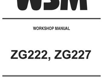Fits Kubota - ZG222 ZG227 ZERO TURN Workshop Service Repair Maint Manual